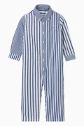 Buy Polo Ralph Lauren Blue Striped Shirt Onesie Online for Baby Boys ...
