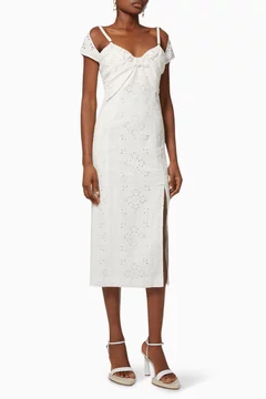 JACQUEMUS La Robe Tovallo カットアウト スリットロングドレス JACQUEMUS La Robe Tovallo カットアウト スリットロングドレス