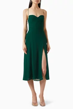 reformation green juliette dress Reformation Juliette Dress Emerald, Brand new