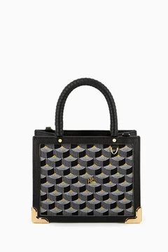 Buy Fauré Le Page Black SagaCity 18 - Spark Tote Bag in Jacquard