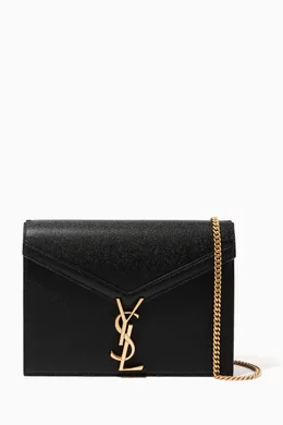 Cassandra monogram clasp bag in 2025 grain de poudre embossed leather