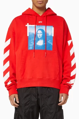 Off white deals red monalisa hoodie