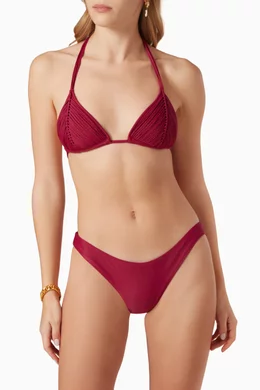 Burgundy Bikini Set, PQ Swim