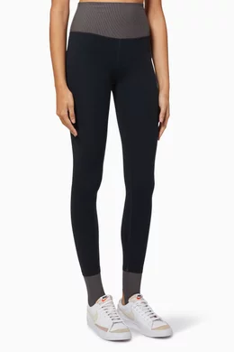 Buy Nike Black Yoga Dri-FIT Luxe Colour-block Leggings, 7/8 for Women in  Qatar