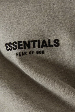 Buy Fear of God Essentials Grey Essentials Hoodie in Cotton Blend for Men  in Qatar