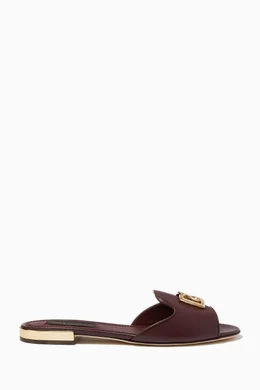 Buy Dolce Gabbana Red Bianca Mule Sandals in Leather for Women