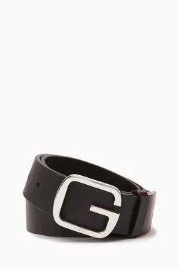 Gucci belt black monogram top
