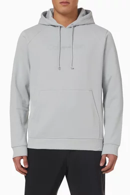 Shop Calvin Klein Performance Grey Icon Hoodie in Fleece for MEN | Ounass  Qatar