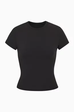 Buy SKIMS Black Fits Everybody T-shirt for Women in Qatar