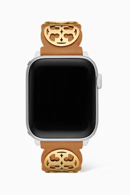 Shop Tory Burch Multicolour Miller Apple Watch® Band in Leather, 38/40mm  for WOMEN | Ounass Qatar