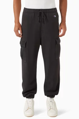 Champion 001 Black Fleece Cargo Sweatpants