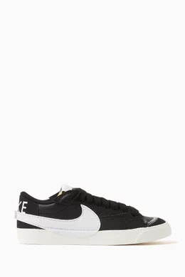 Buy Nike Black Nike Blazer Low 77 Jumbo Sneakers in Leather