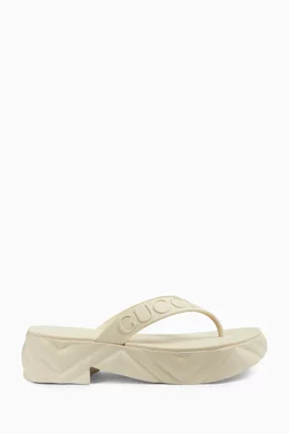 Gucci rubber clearance thong sandals