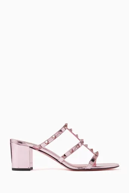 Buy Valentino Garavani Purple Valentino Garavani Rockstud Sandals