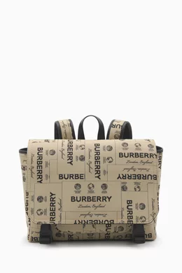 Buy Burberry Neutral Logo print Changing Bag in Nylon for UNISEX