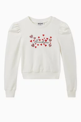 Moschino logo outlet print sweatshirt