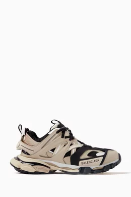 Buy Balenciaga Neutral Track Sneakers in Mesh Nylon for Women