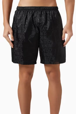 Black moschino 2025 swim shorts
