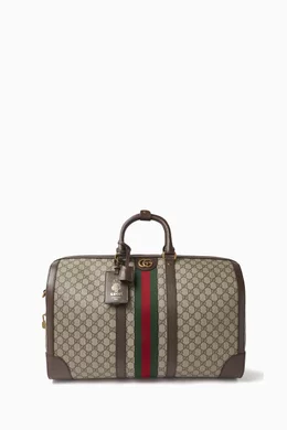 Gucci men's large gg duffle best sale bag