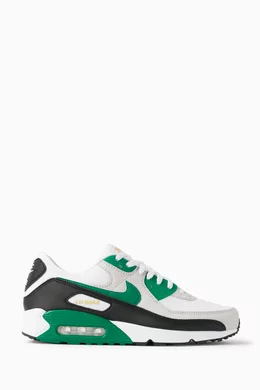 Buy Nike White Air Max 90 Sneakers in Leather for Men in Qatar
