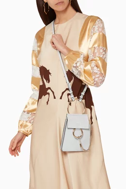 Faye small leather bracelet bag top