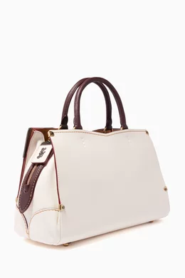 Coach mason carryall with metal tea rose online