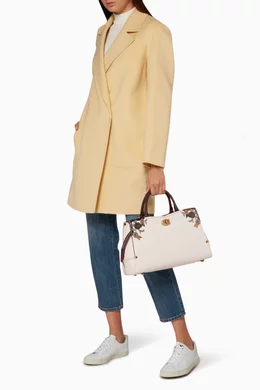 Buy Coach White Chalk Tea Rose Mason Carryall Bag For Women Online Ounass Qatar