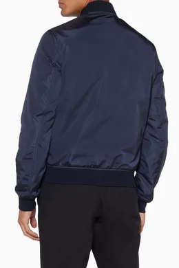 Buy Gucci Black Navy Reversible GG Jacquard Nylon Bomber Jacket For Men Online Ounass Qatar