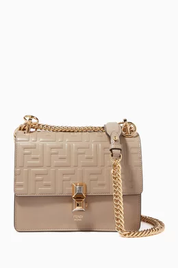Buy Fendi Grey Dove Grey Small Kan I Shoulder Bag For Women Online Ounass Qatar