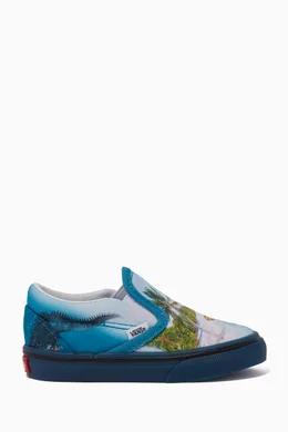Buy Vans Blue X Molo Classic Slip On Shoes For Boys Online Ounass Qatar