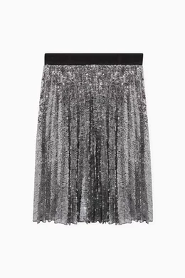 Msgm pleated sequin midi skirt discount