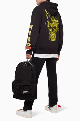 Heron preston skull hoodie hot sale