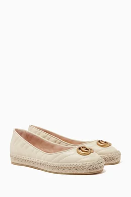 Buy Gucci White GG Marmont Espadrilles in Matelassé Leather For