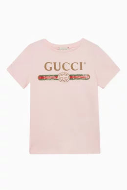 Pink gucci shirt on sale