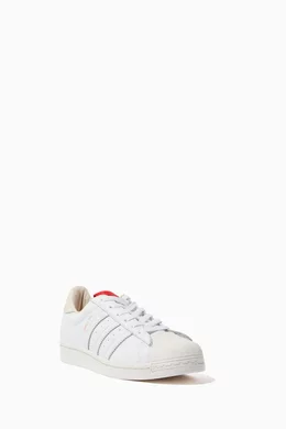 Buy adidas White x 424 Shell Toe Leather Sneakers For Men Online