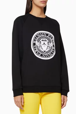 Balmain medallion sweatshirt deals