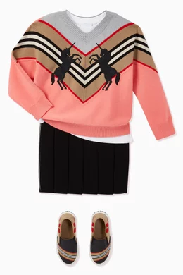 Burberry striped sweater best sale