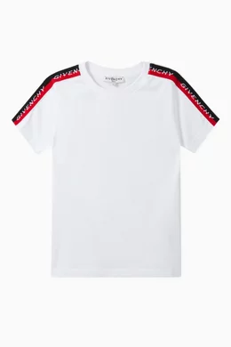 Buy Givenchy White Logo Tape Cotton Jersey T Shirt For Boys Online Ounass Qatar