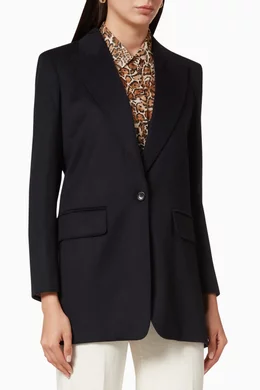 Buy Max Mara Blue Eva Camel Wool Blazer For Women Online Ounass