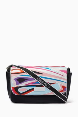 Buy Emilio Pucci Pink Printed Diaper Bag in Nylon For Baby Girls Online Ounass Qatar