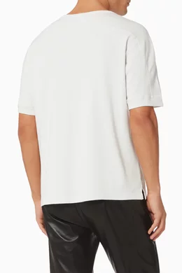 Buy SAINT LAURENT White YSL Vintage T-shirt in Cotton For