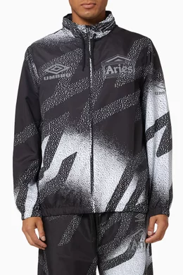 ジャケット・アウター Aries x Umbro Training Jacket Black ARIES ARISE X UMBRO - TRAINING JACKET REFLECTIVE LOGO (BLACK