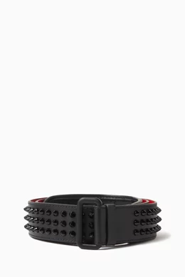 Buy Christian Louboutin Black Loubi Belt 40 in Leather For Men