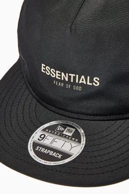 帽子 ESSENTIALS FEAR OF GOD X NEWERA 9FIFTY Fear of God Essentials New Era Fitted Cap Black Men's - SS19