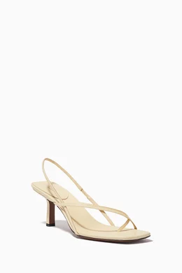 Buy NEOUS Neutral Shamali 65 Slingback Sandals in Nappa For