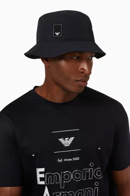 Buy Emporio Armani Blue EA Eagle Travel Capsule Bucket Hat 