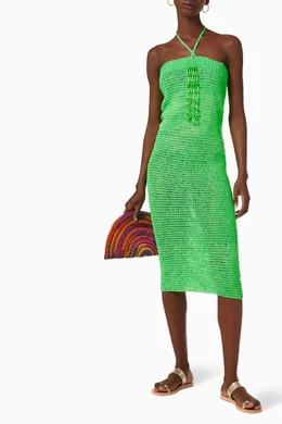 leslie amon tutti frutti beaded mini dress Monte Carlo Tie Dress main image 1