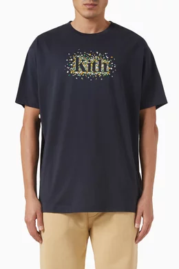 トップス Kith Meadow Serif Tee XL Buy Kith Blue Meadow Serif T-shirt in Cotton For Men Online
