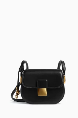 Buy Bottega Veneta Black Mini Desiree Cross-Body Bag in