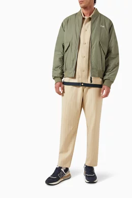 Buy Kith Green Dumont Flight Bomber Jacket For Men Online